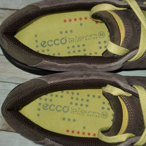 Men’s Ecco Biom Natural Motion Casual Brown Suede Leather Shoes Size Eu 40 US 7½ - Picture 6 of 10